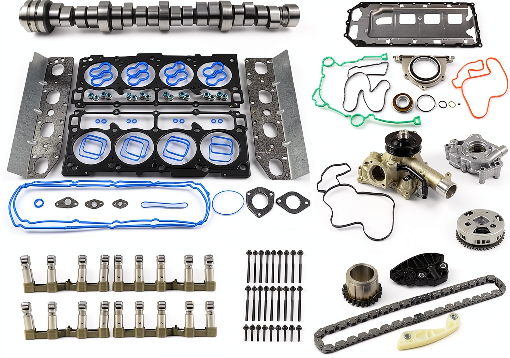Installing Koomaha MDS Camshaft Lifter Kit for Ram 1500 5.7 HEMI on a wooden workbench